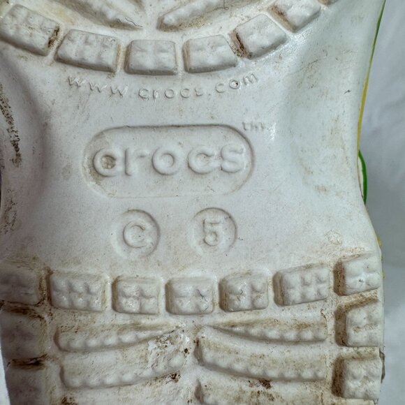 Rainbow Crocs Classic Clogs Sz C5 Colorful Tie-Dye Little Kids' (Ages 1-5) - Picture 5 of 8